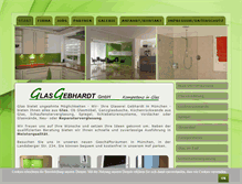 Tablet Screenshot of glas-gebhardt.de